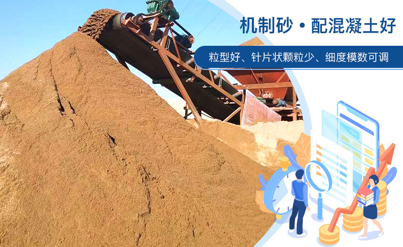 机制砂和河沙哪个配混凝土好？成套制砂设备多少钱？