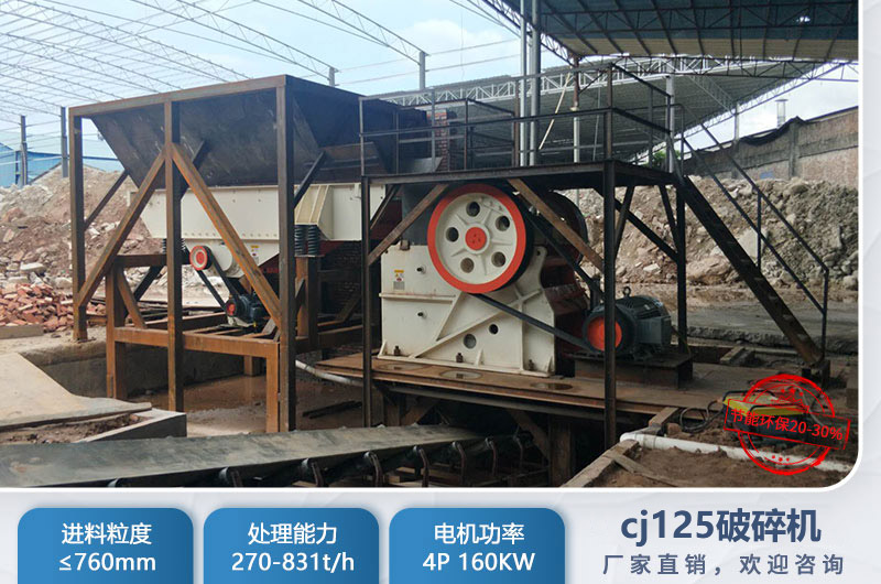 cj125破碎机是多大？参数及价格