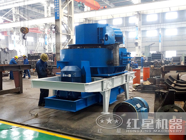环保型河卵石制沙机加工现场