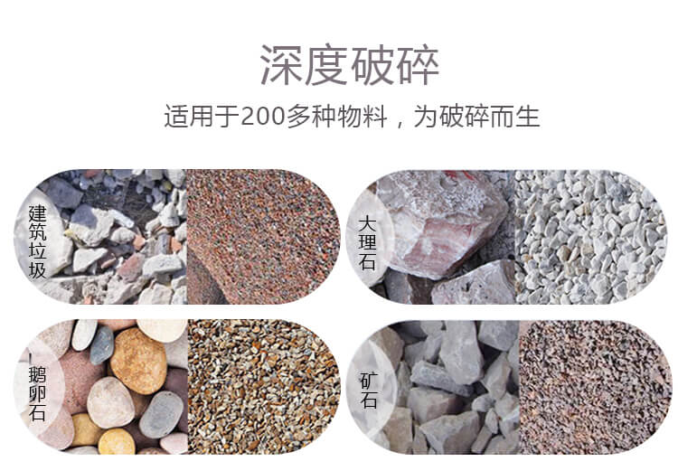移动制砂打砂机可适用物料
