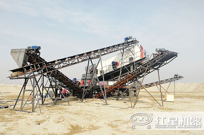 钢筋混凝土破碎用什么机器？建筑垃圾移动破碎站刚刚好